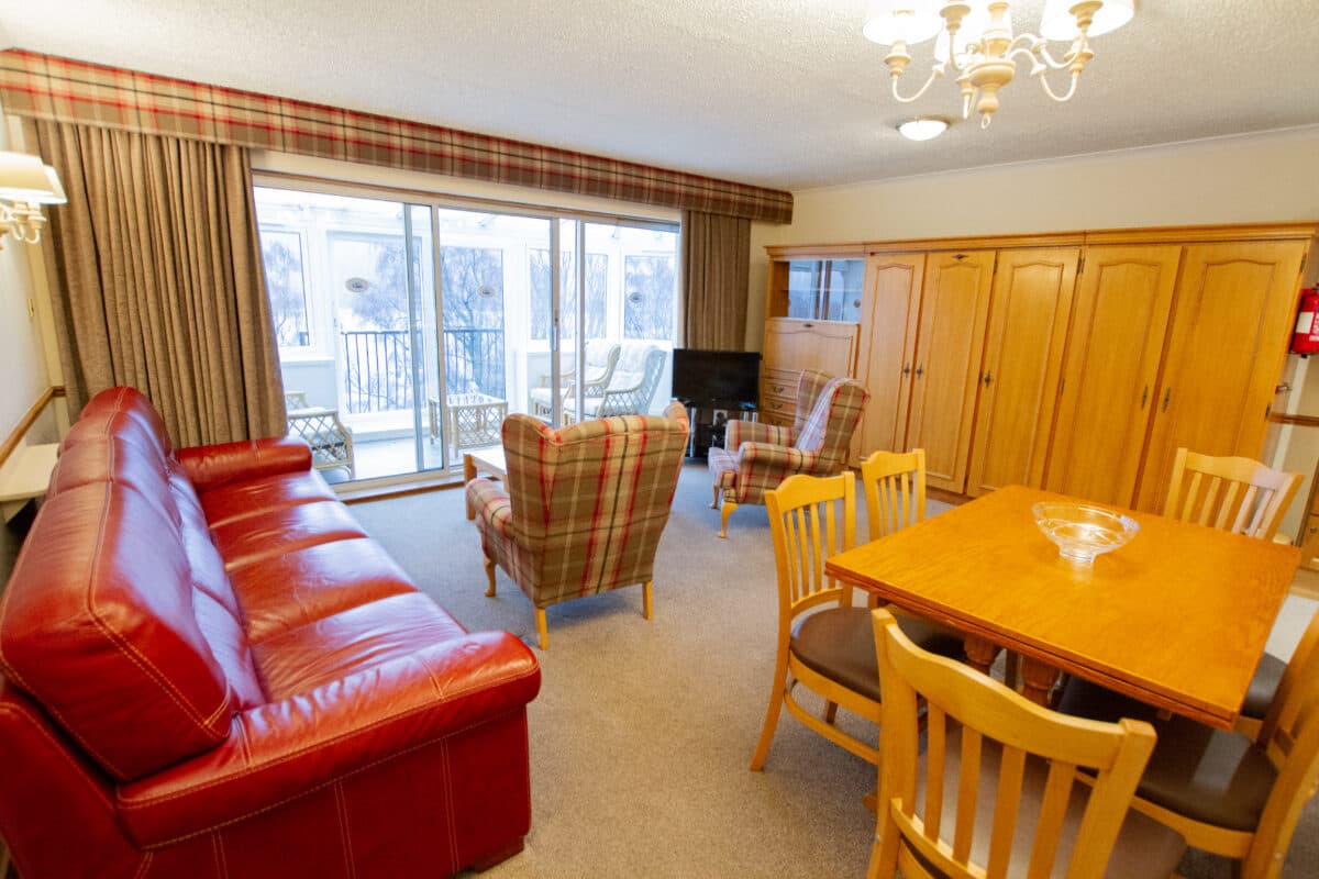 Comfortable lodge living room